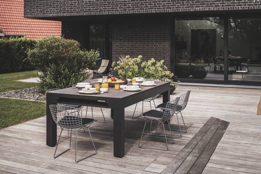Wood Design for black Cornilleau Classic Outdoor Pool Table